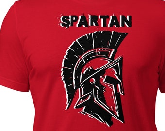 Spartan Warrior Helmet T-shirt for Gym Clothing Bodybuilding