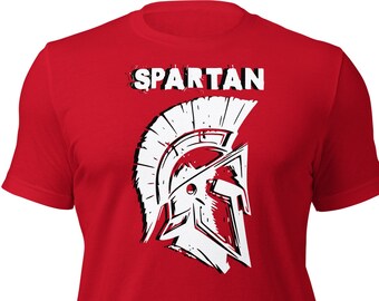 Trojan Warrior T-Shirt Spartan Helmet Shirt for Gym Clothing Bodybuilding T-shirt for Workout Muay Thai MMA Gymwear Shirt Gift for Athletes