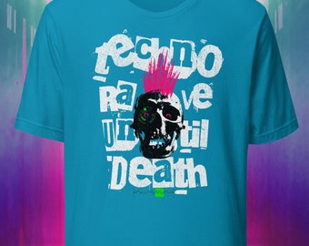 Euphoric Beat Techno Rave T-Shirt: Unisex Skull Graphic Tee