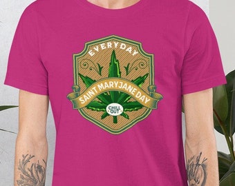 Saint Maryjane Day T-Shirt, Marijuana Lover Gift