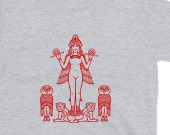 Alchemy Shirt Lilith T-shirt Mesopotamian Queen Ishtar Annunaki Shirt Gift For Pagans, Wicca Clothes ete Withcy Gift for Her Girl Power Tee