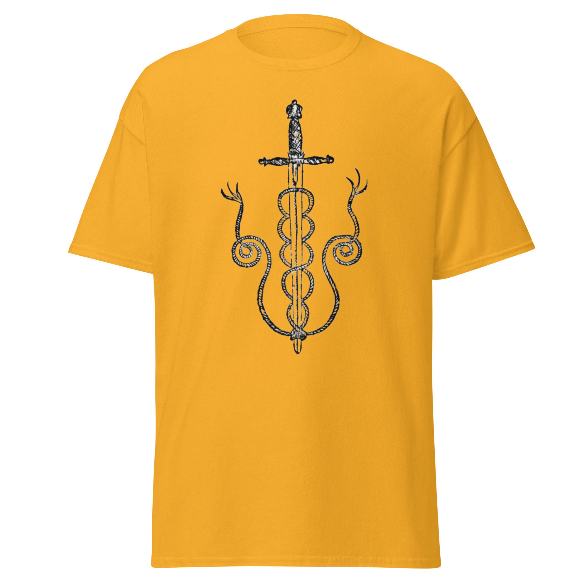 Magic Sword T-shirt for Alchemy and Magic lovers  Gift T-shirt for D&D lover Witchcraft Gift for Best Friend gift Symbolic Tee Shirt