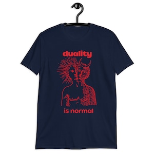 Duality T-shirt for Gender Free People LGBT Queer Gift for Alchemy lovers, Occult shirt, esoteric t-shirt, Wicca Clothing, Transgender Gift