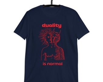 Duality T-shirt for Gender Free People LGBT Queer Gift for Alchemy lovers, Occult shirt, esoteric t-shirt, Wicca Clothing, Transgender Gift