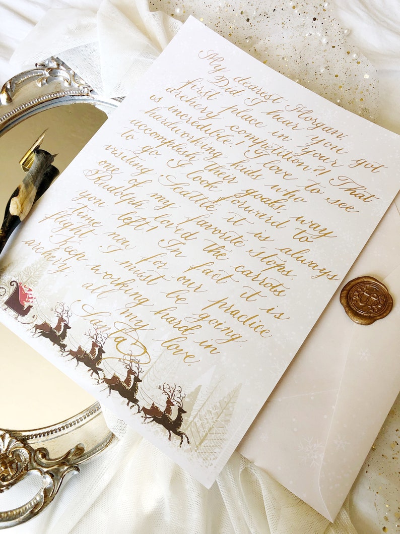 Authentic Santa Letter Hand Written | Christmas Eve Letter | Letter ...