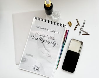 Beginner Calligraphy Set | Pointed Pen Calligraphy Kit | Learn Calligraphy and Hand Lettering | Dip Pen | Ink | Calligraphy Workbook Supply