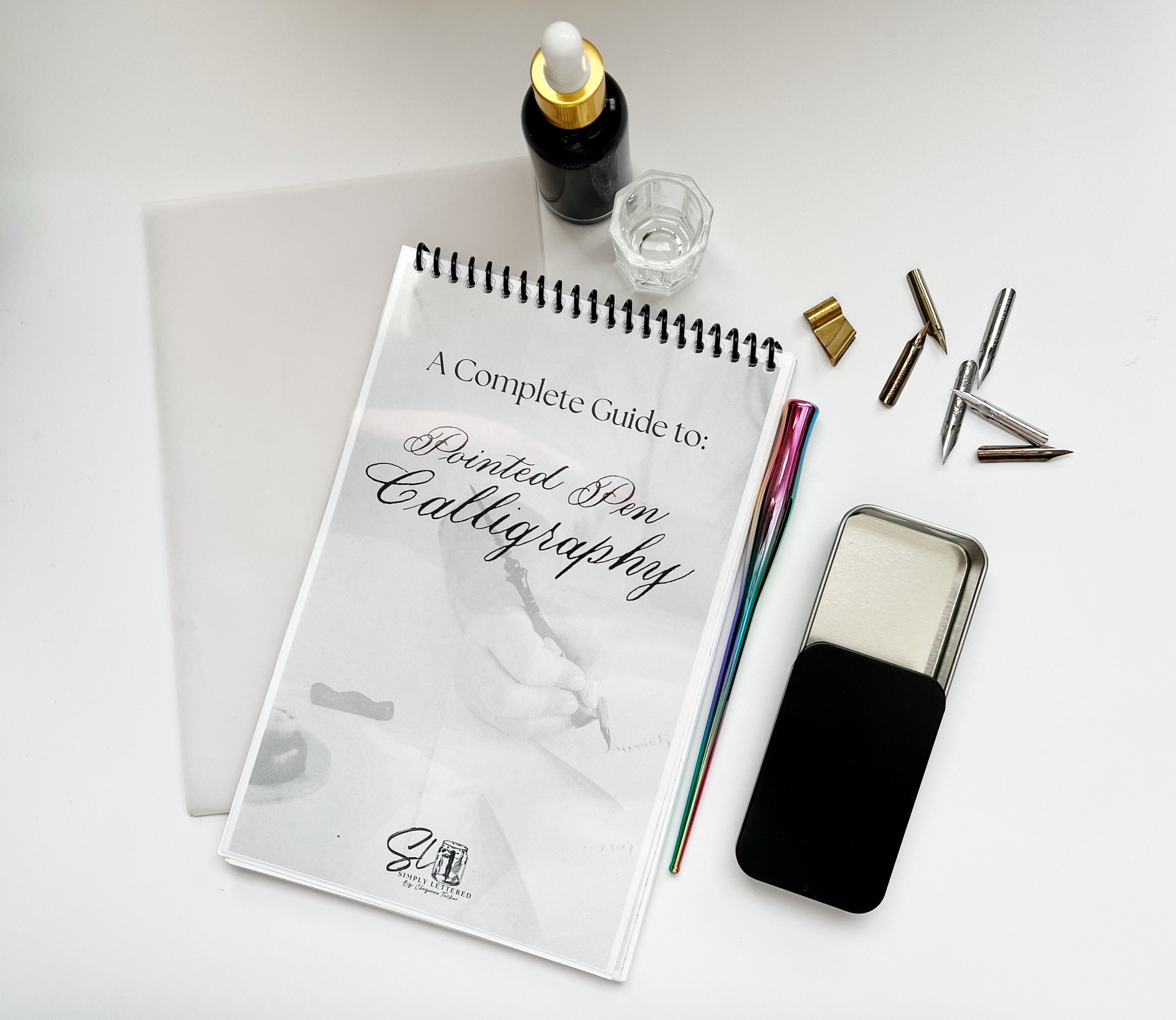 Beginner Calligraphy Set | Pointed Pen Calligraphy Kit | Learn Calligraphy  and Hand Lettering | Dip Pen | Ink | Calligraphy Workbook Supply