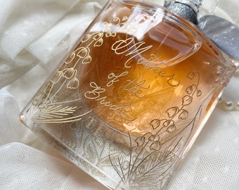 Personalized Mother of the Bride Gift | Bride to be gift | Engraved Perfume Bottle | keepsake gift | gift for her unique | custom gift