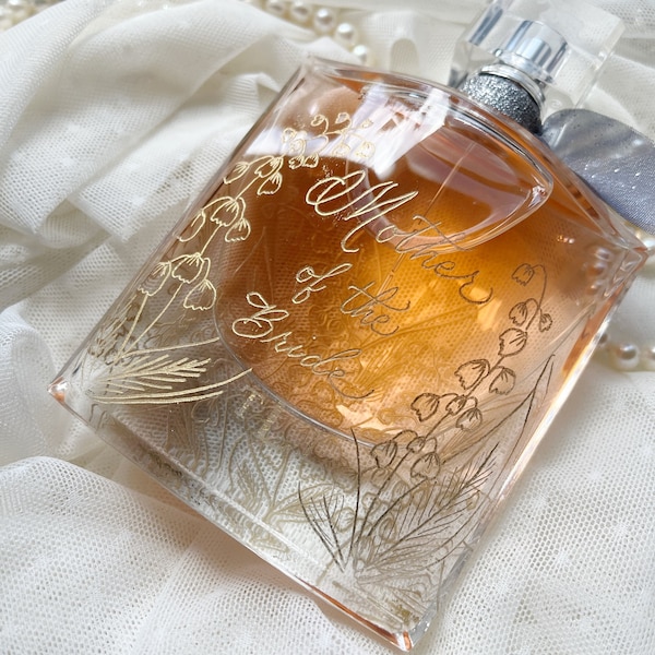 Personalized Mother of the Bride Gift | Bride to be gift | Engraved Perfume Bottle | keepsake gift | gift for her unique | custom gift