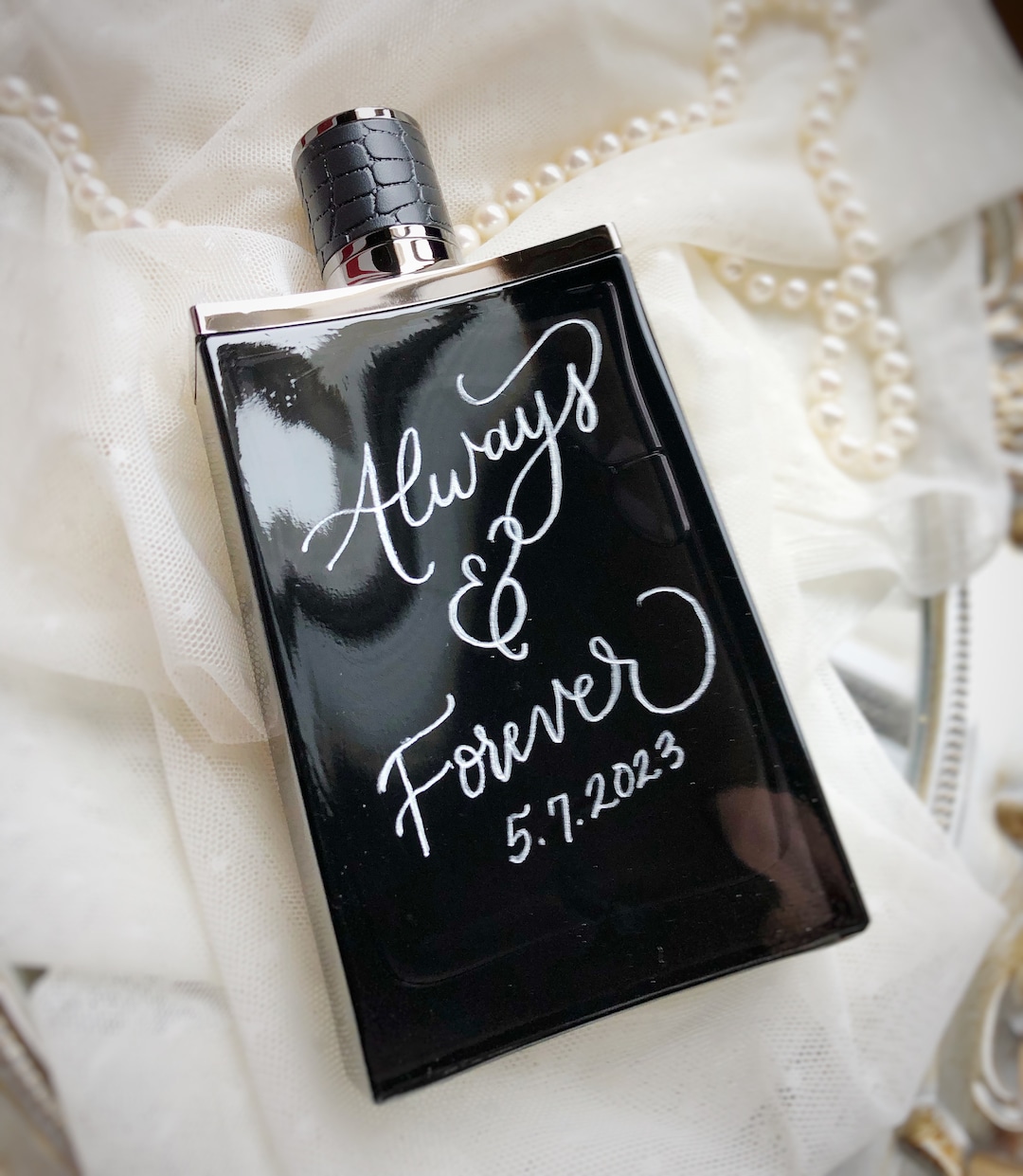 Engraved Cologne Bottle, Perfume Bottle Fragrance Engraving, Bridal