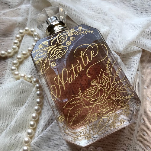 Engraved Perfume Cologne Bottle Engraving Bridal Party Etsy UK