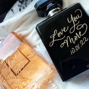 Custom engraved perfume bottle | Gift for Bride | Mother of the Bride Gift | Mother of the Groom Gift | Gift from Daughter | Gift from Son