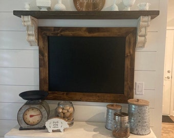 Rustic Wood Framed Chalkboard | Farmhouse Chalkboard | Wedding Chalkboard | Nursery Chalkboard | Craft Room Chalkboard | School Chalkboard