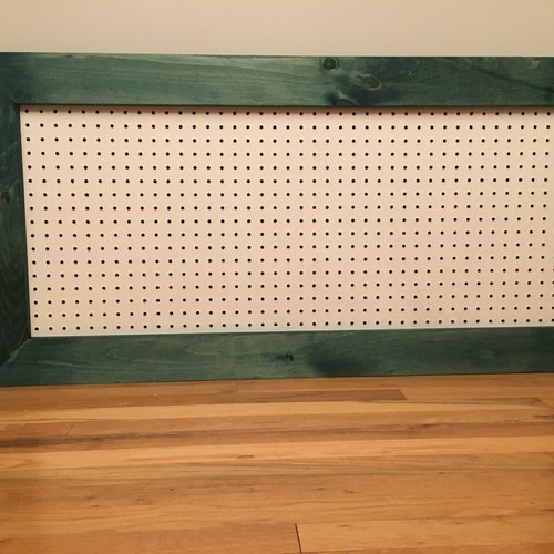 Rustic Wood Framed Pegboard | Farmhouse Pegboard | Nursery factory Pegboard | Craft Room Pegboard