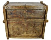 Ancient Kafiristan Nuristan Dowry Treasure Chest