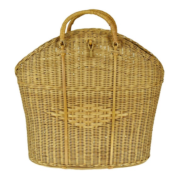 Vintage Wicker Tote Basket