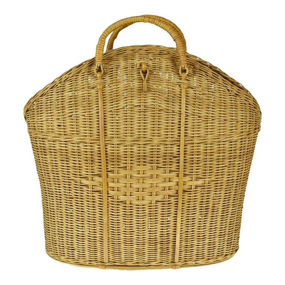 Vintage Wicker Tote Basket Gem