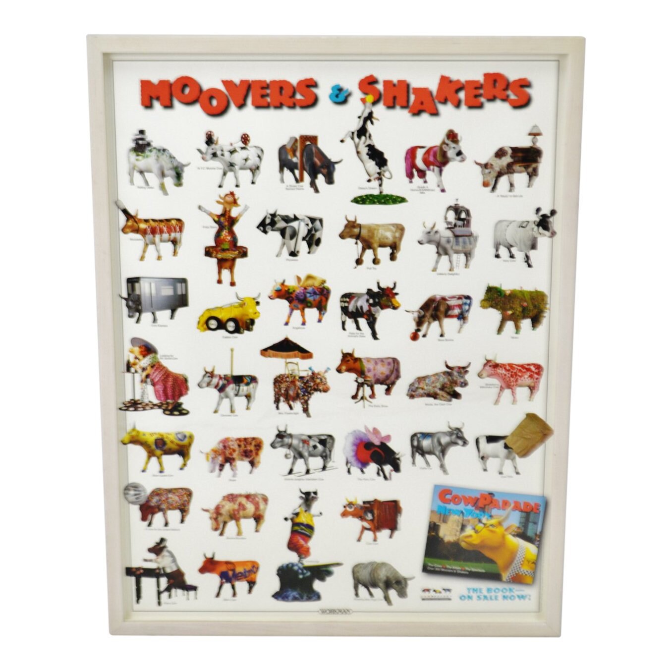 Buy Vintage Framed Movers & Shakers Cow Parade New York Poster Online in India - Etsy Buy Vintage Framed Movers & Shakers Cow Parade New York Poster Online in India - Etsy