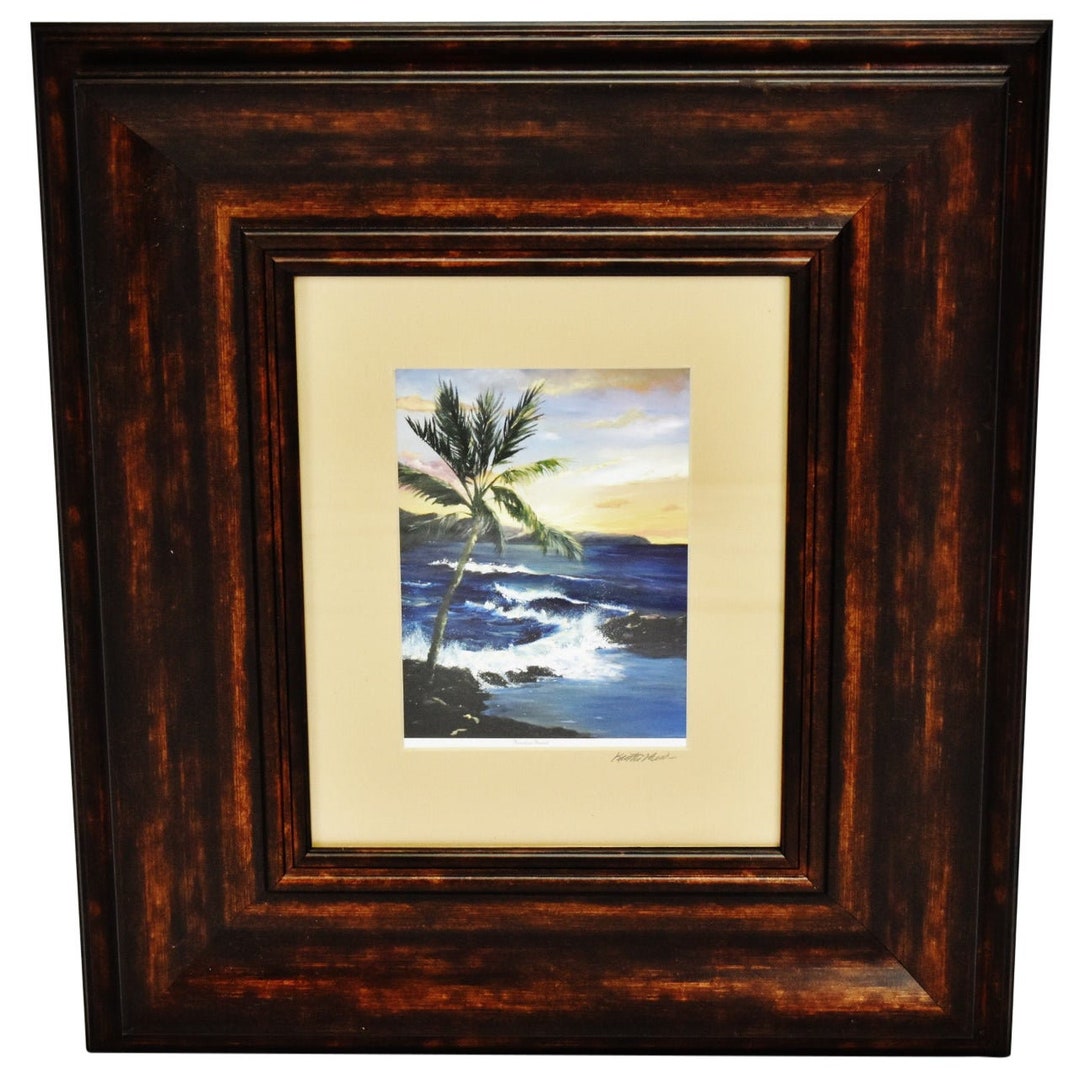 Vintage Framed Photography Art of Original Hawaiian Oil Etsy