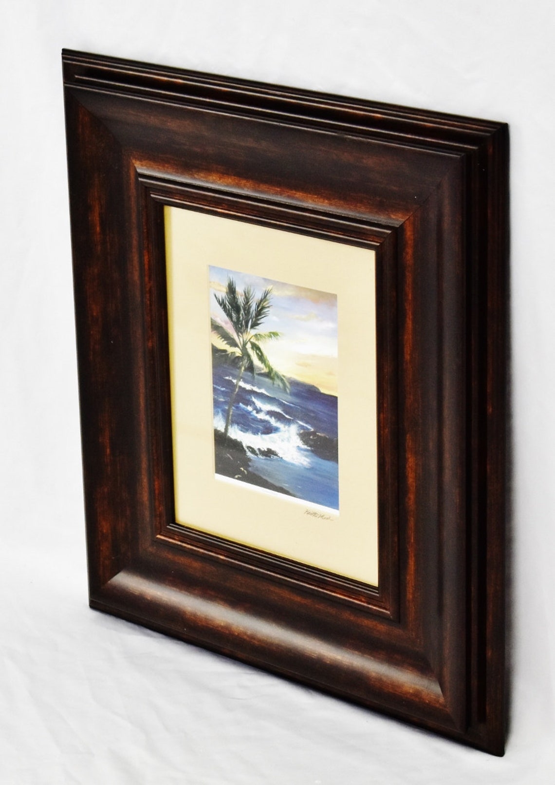 Vintage Framed Photography Art of Original Hawaiian Oil Etsy