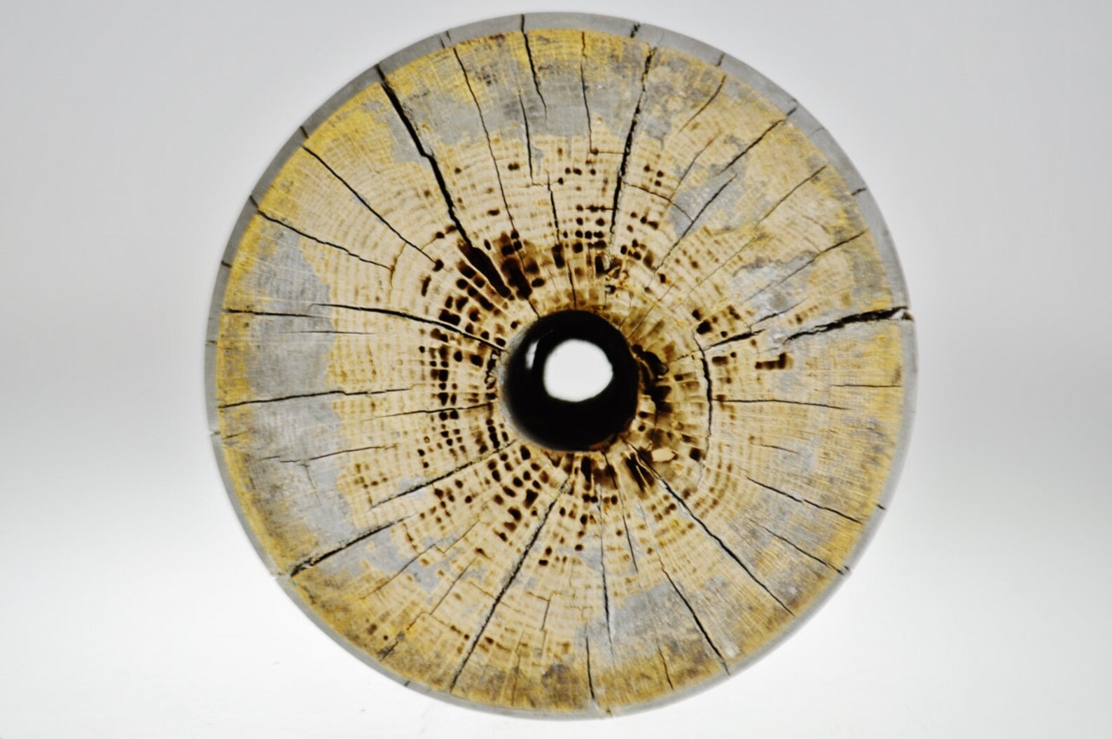 Antique Wood Wagon Wheel Hub | Etsy