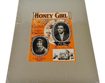 1927 Honey Girl Sheet Music, Music Score w/ COA