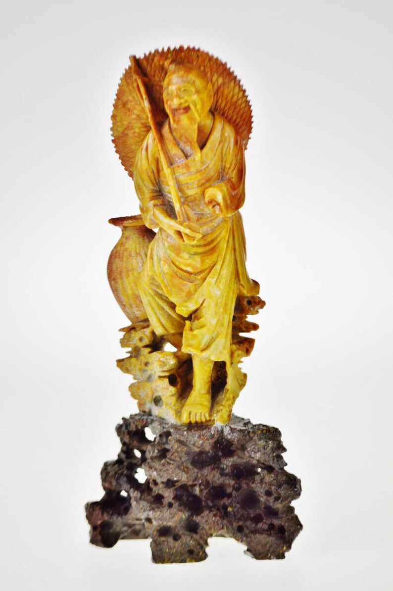 Authentic Vintage Japanese Soapstone Carving and Decor Accent Etsy