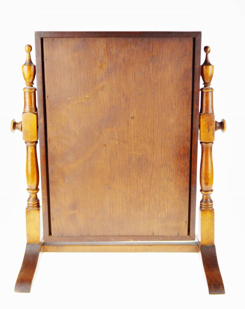 Vintage Wood Table Top Shaving Mirror MAKE FAIR OFFER Etsy