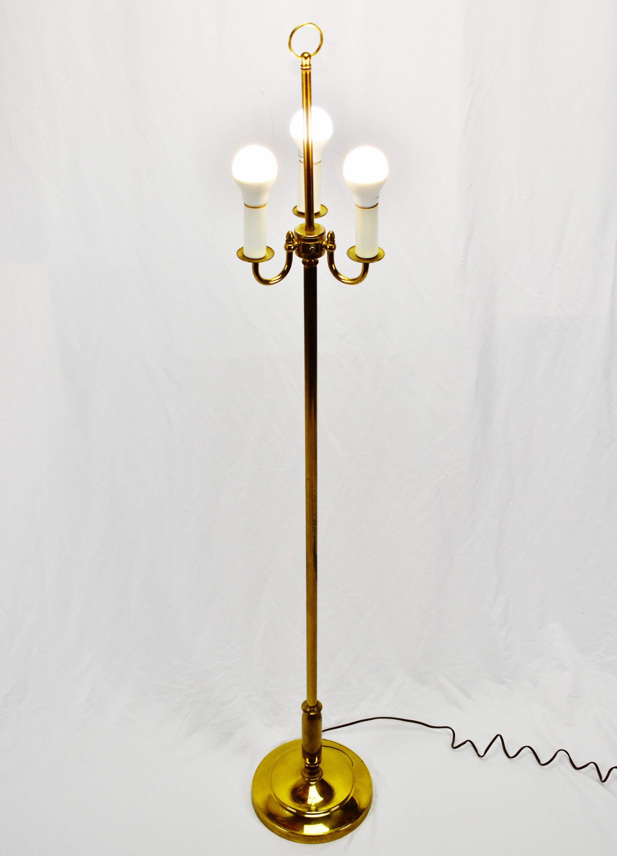 Vintage Brass 3 Arm Candelabra Floor Lamp MAKE FAIR OFFER Etsy