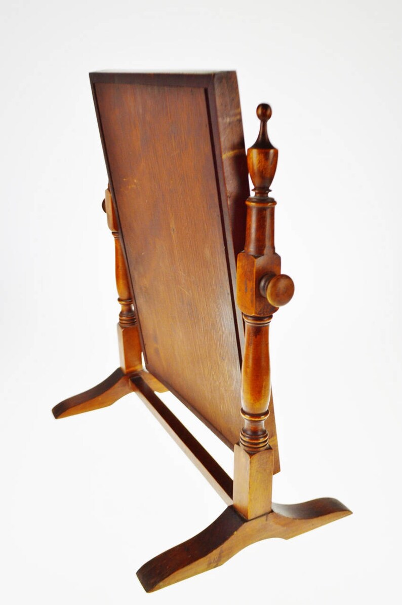 Vintage Wood Table Top Shaving Mirror MAKE FAIR OFFER Etsy