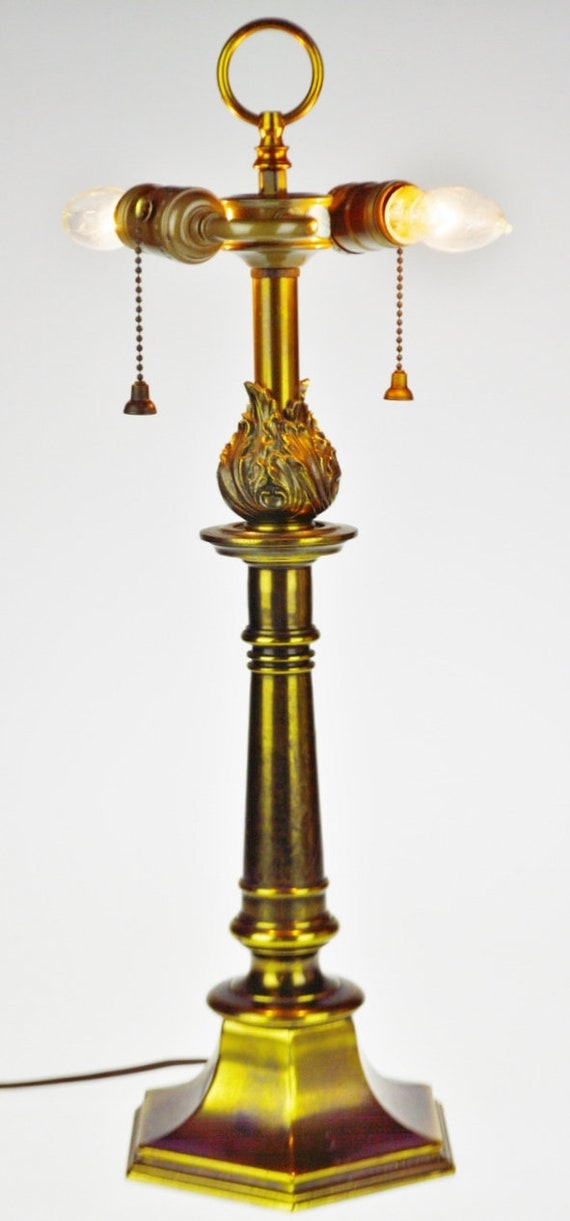 Vintage Brass Double Socket Stiffel Table Lamp Vintage Brass Double Socket Stiffel, Stiffel Brass Lamps Value