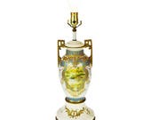 Vintage Japanese Nippon Moriage Gilt Urn Shaped Vase Lamp - MAKE FAIR OFFER