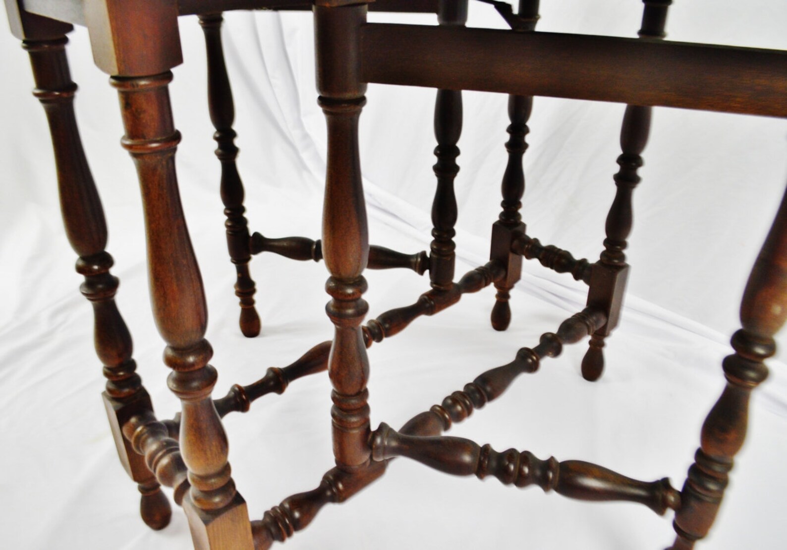 Antique Elite Furniture Company Mahogany Gateleg Table Etsy