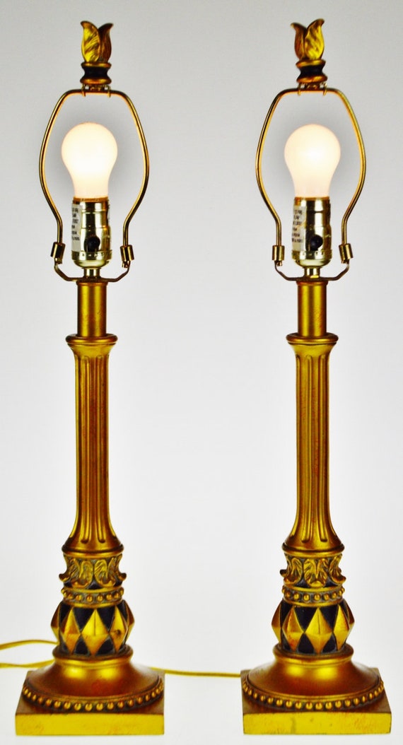 black candlestick table lamps