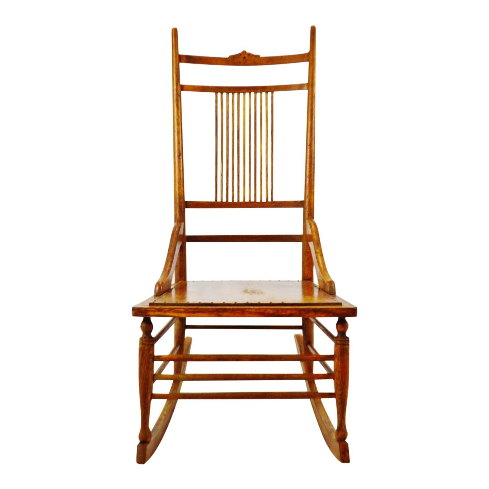 Antique Wood Spindle Back Rocking Chair MAKE FAIR OFFER Etsy