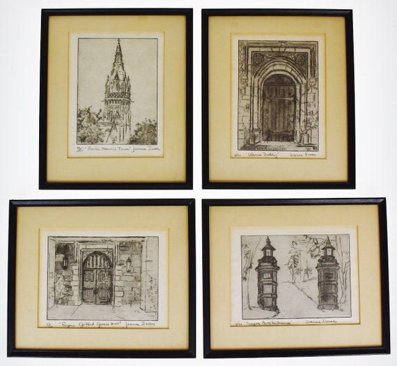 Vintage Framed Limited Edition Joanne Isaac Architectural - Etsy