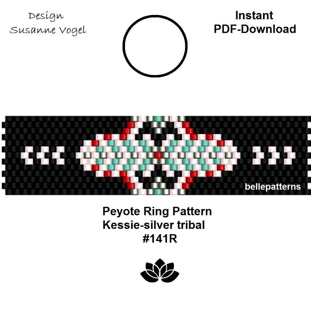 Peyote patternpdf-download 141RDIYbeading pattern | Etsy