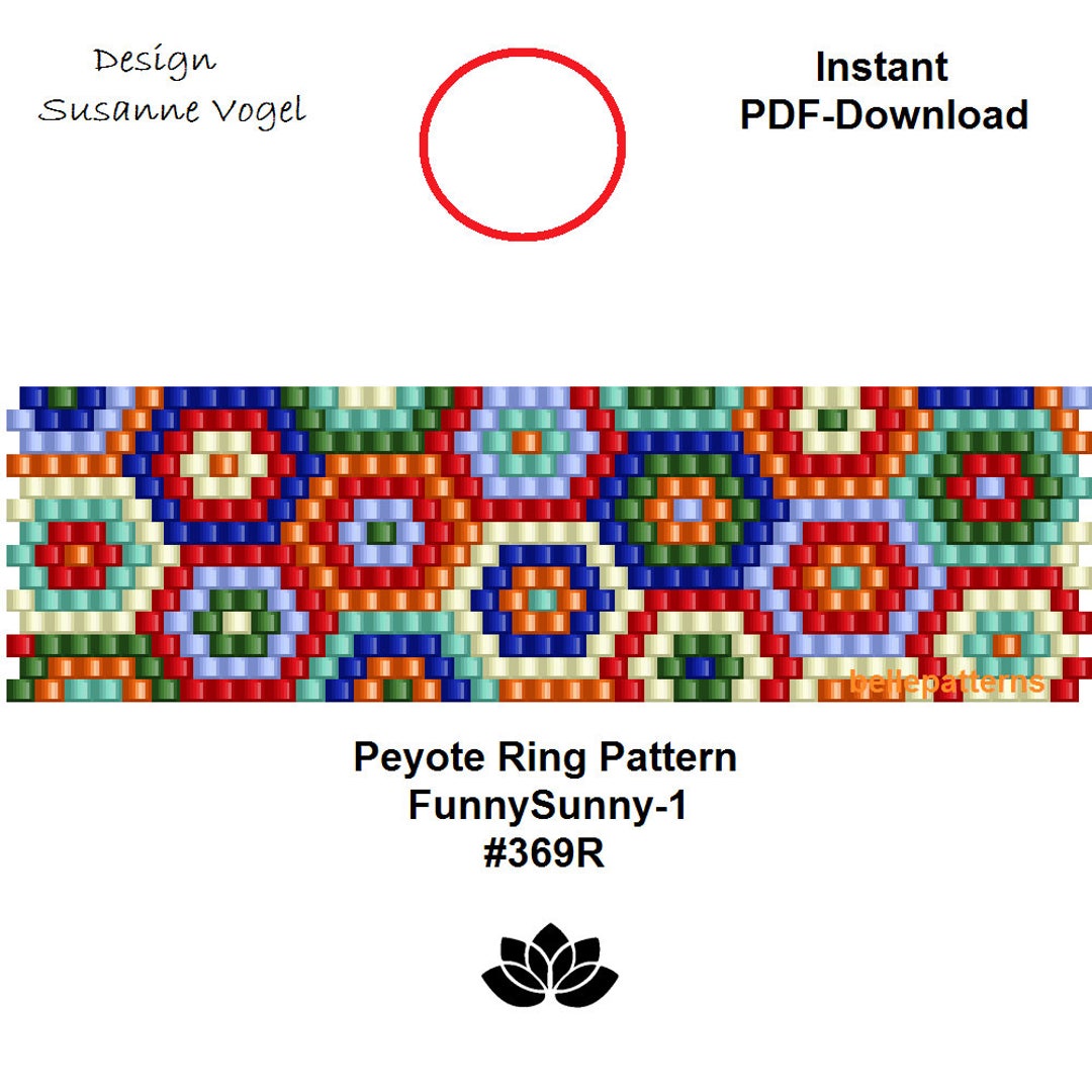 Peyote Patternpdf-download DIY Instant Downloadring - Etsy