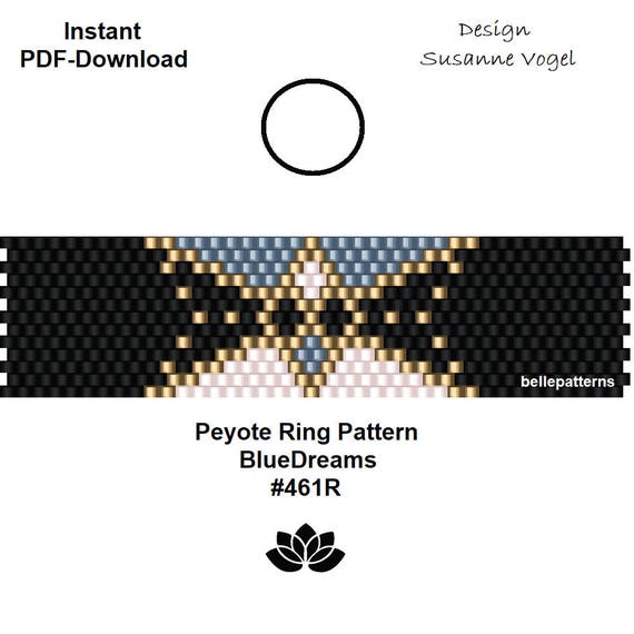Peyote Ring Muster Pdf Downloaddiydigital Etsy
