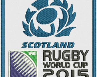 Scotland Rugby Team Logo Embroidery Design  4"x4" and 5"x7"