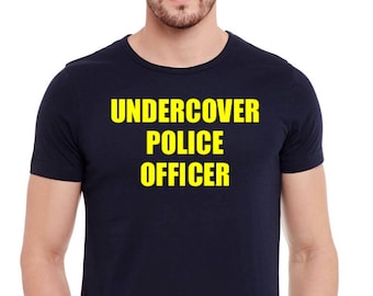 Undercover police officer-- funny logo tee, graphic tshirt
