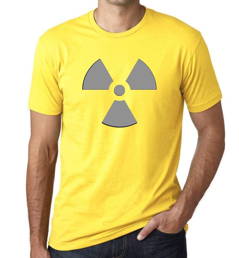 Glow in the dark Radiation symbol-Tshirt, cool,unique, design image 1