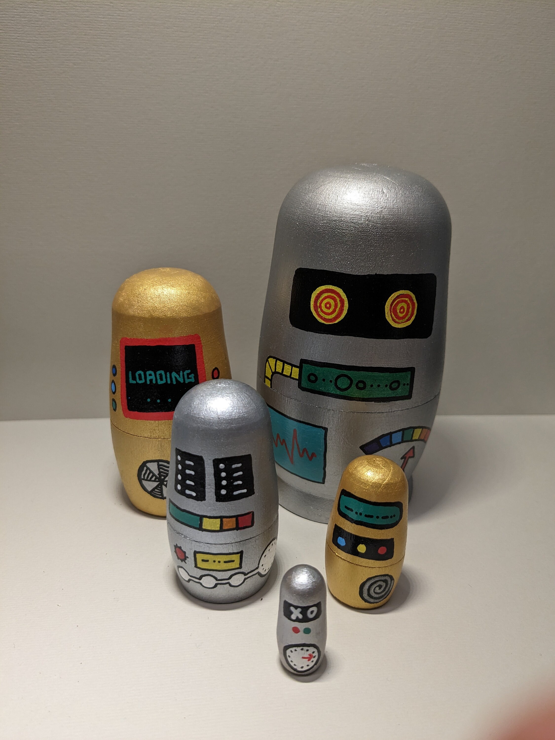 Robot russian dolls discount