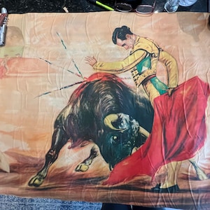 Arte impreso de corrida de toros (arte tipo cartel) en papel Artista insignificante