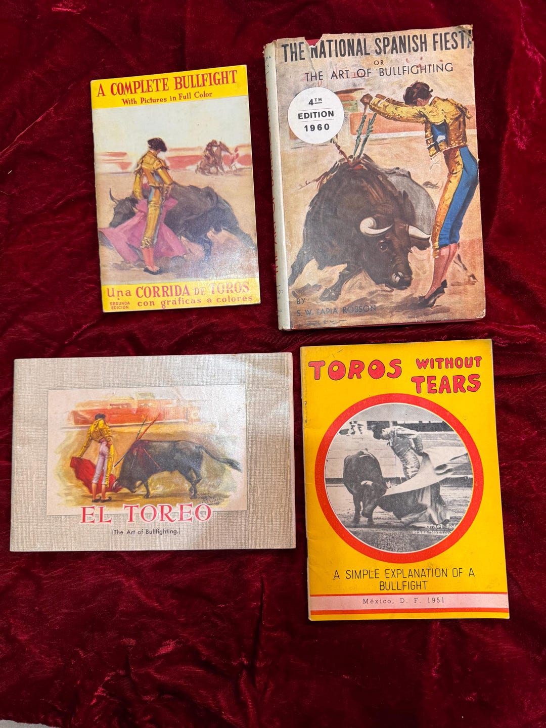 Four Bullfighting Reference Books in English - Etsy