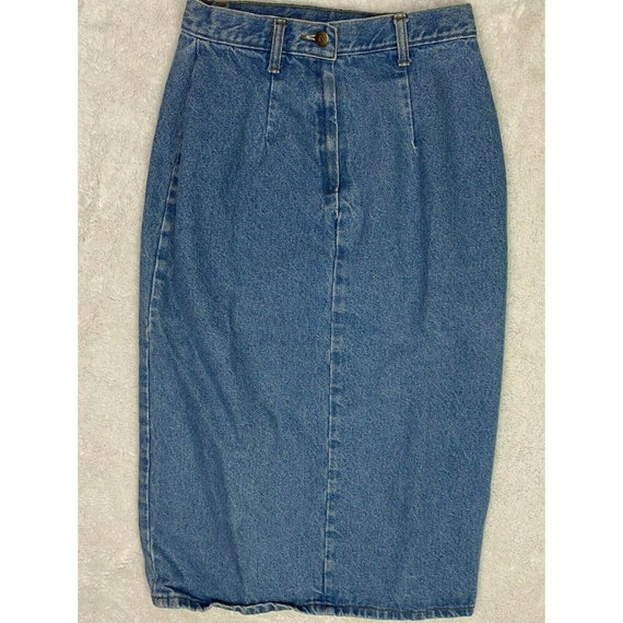 VTG Hunt Club Womens Denim Jean Skirt Midi Pencil… - image 1