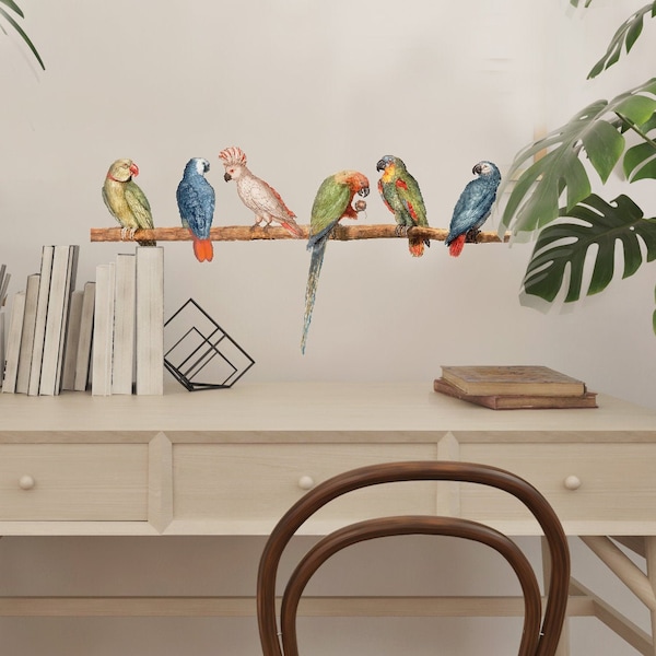A closer look at Handmade Wall Stickers For Parrot