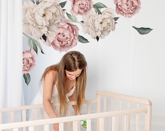 Wall Fabric Floral Bouquet Flower Wall Decal Vinyl Decal Removable and Reusable FloralBouquetsUScolor008ET