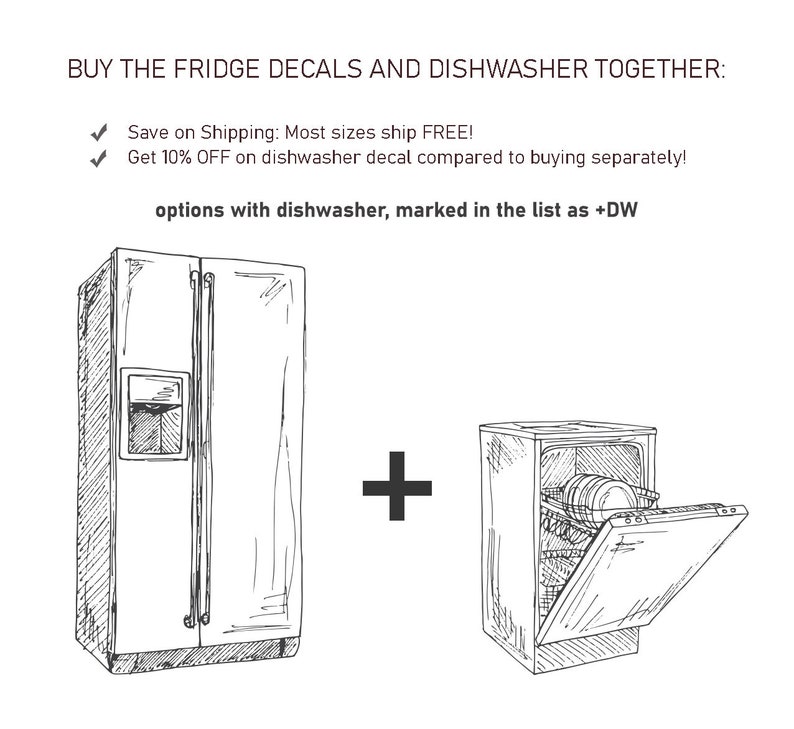 Fridge Vinyl Wrap. Refrigerator Door Cover. Refrigerator Wallpaper