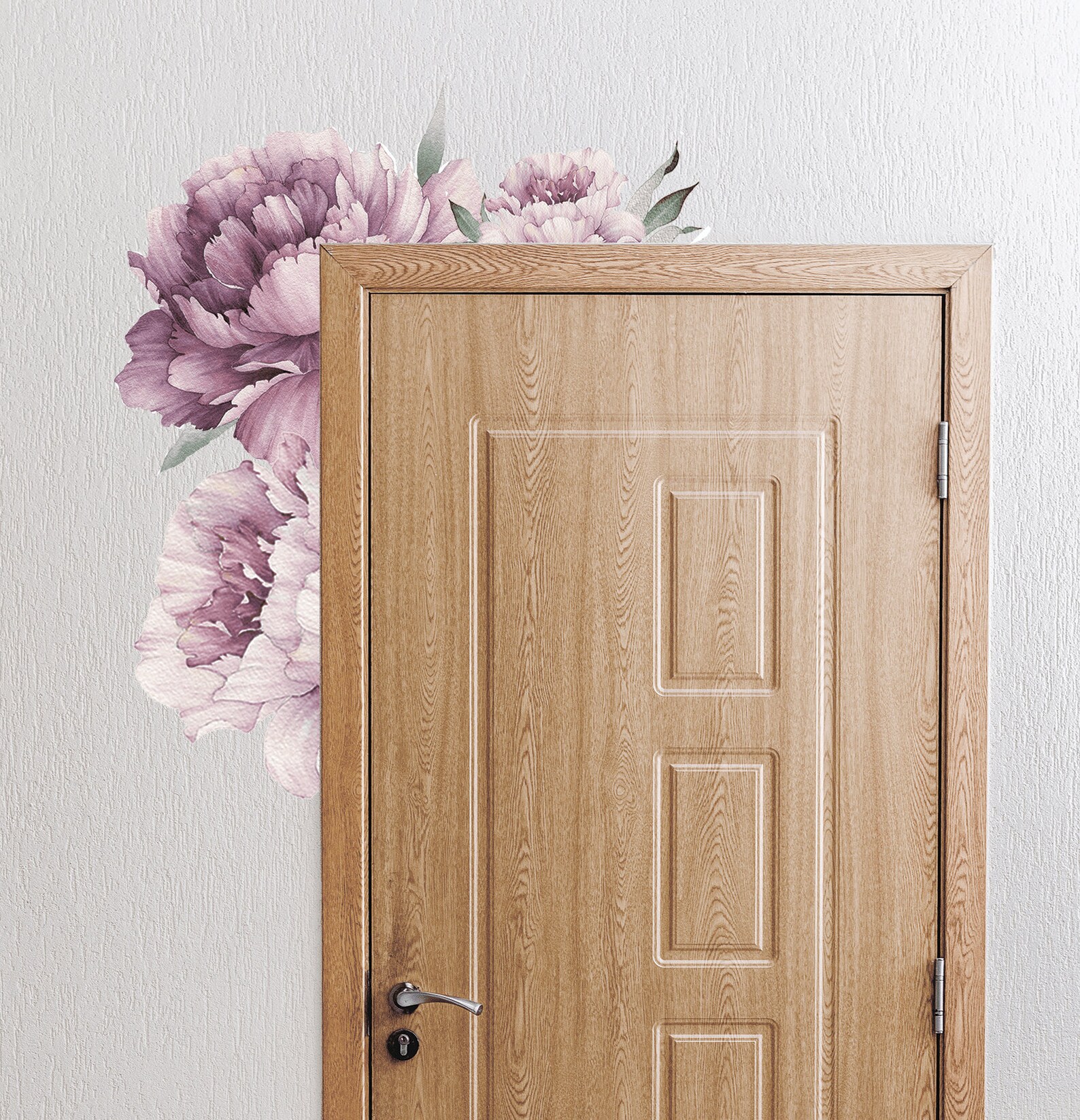 Purple Flower Wall Decals Floral Wall Decals Purple Flower Etsy